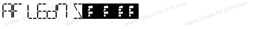 AF LED7 Seg Platz Regular字体转换